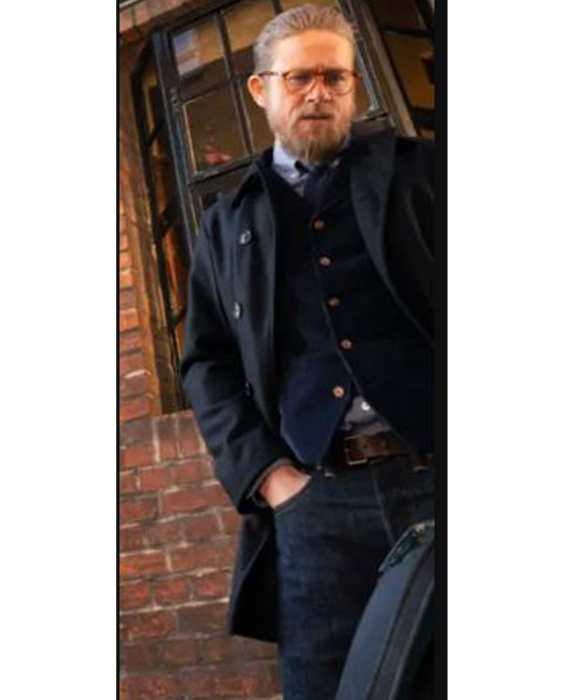 Charlie Hunnam The Gentlemen Wool Coat Charlie Hunnam The Gentlemen Wool Coat - Image 2