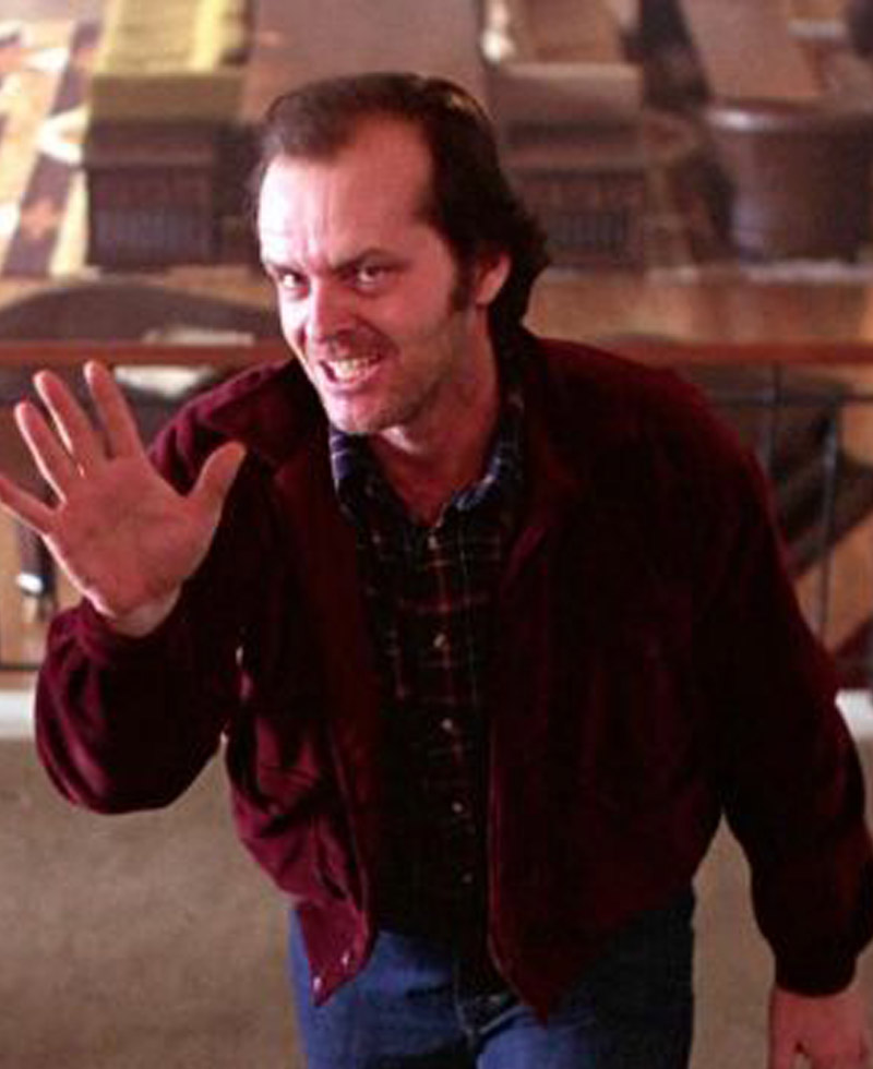 The Shining Jack Nicholson Red Corduroy Jacket the shining jacket