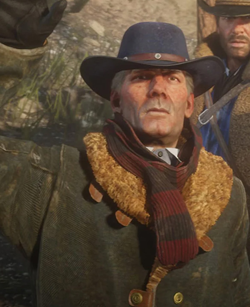 Hosea Matthews Red Dead Redemption 2 Coat Hosea Matthews Red Dead Redemption 2 Coat - Image 8