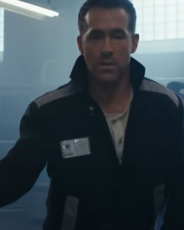 Red Notice Ryan Reynolds Prisoner Jacket Red Notice Ryan Reynolds Prisoner Jacket - Image 2