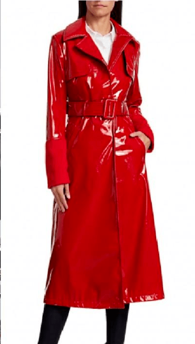 Red Notice The Bishop Red Leather Coat Red Notice The Bishop Red Leather Coat - Image 2