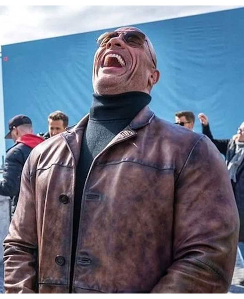 Dwayne Johnson Red Notice Distressed Coat Dwayne Johnson Red Notice Distressed Coat