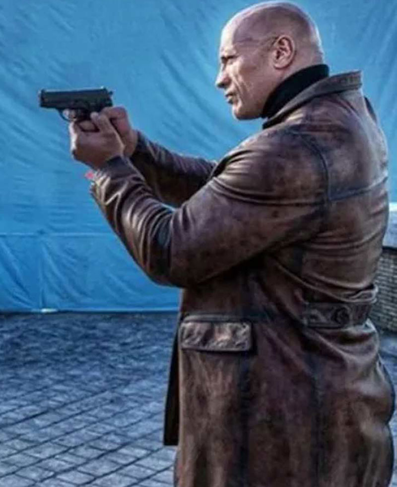 Dwayne Johnson Red Notice Distressed Coat Dwayne Johnson Red Notice Distressed Coat - Image 3