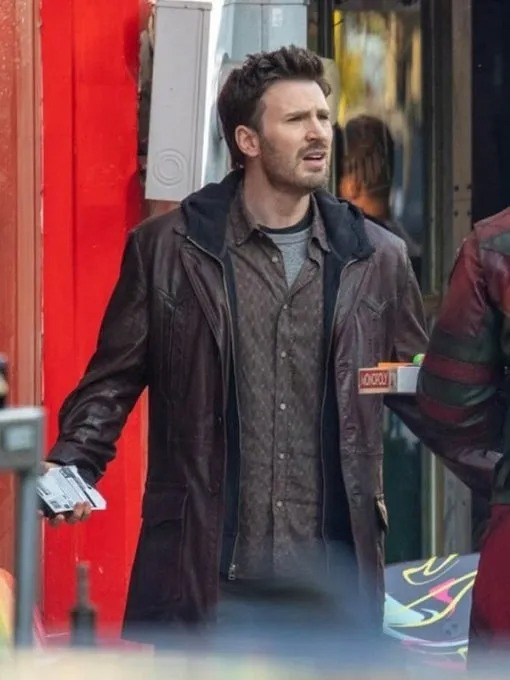 Red One 2023 Chris Evans Brown Jacket Red One 2023 Chris Evans Brown Jacket - Image 2