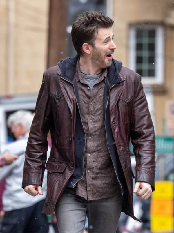 Red One 2023 Chris Evans Brown Jacket Red One 2023 Chris Evans Brown Jacket