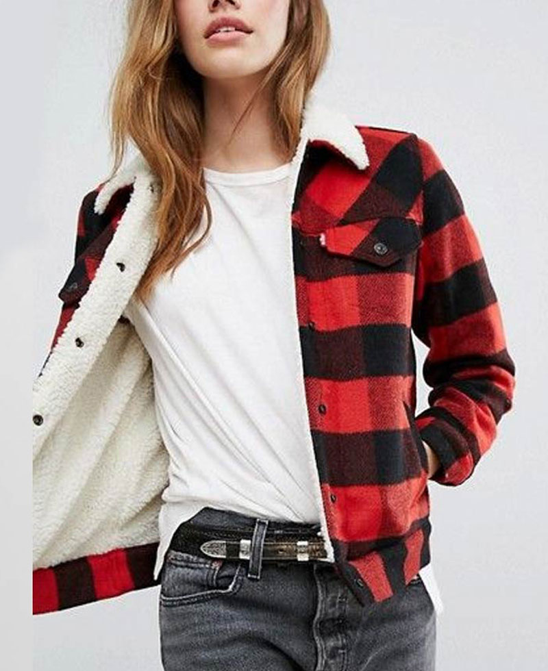 Money Heist Ursula Corbero Red Plaid Jacket Money Heist Ursula Corbero Red Plaid Jacket - Image 2
