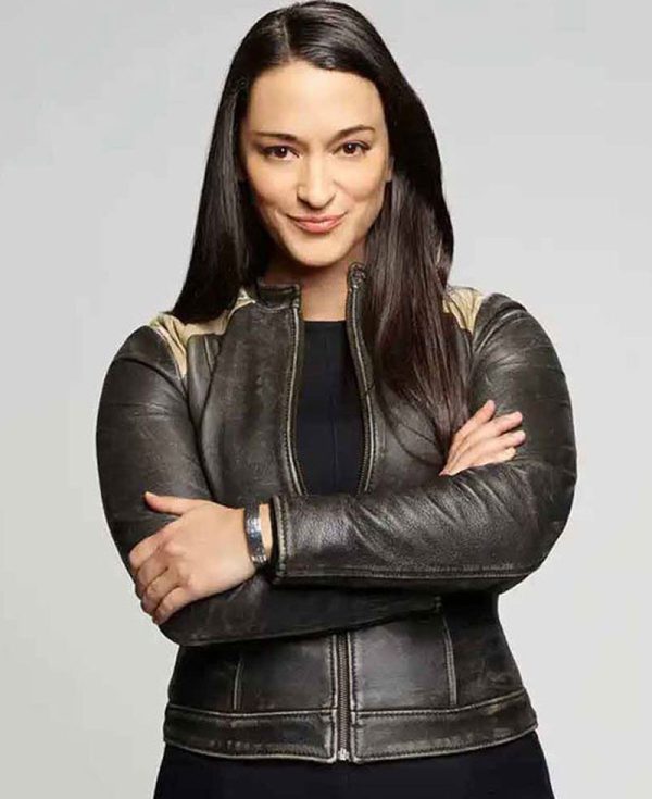 Sara Tomko Resident Alien Motorcycle Leather Jacket