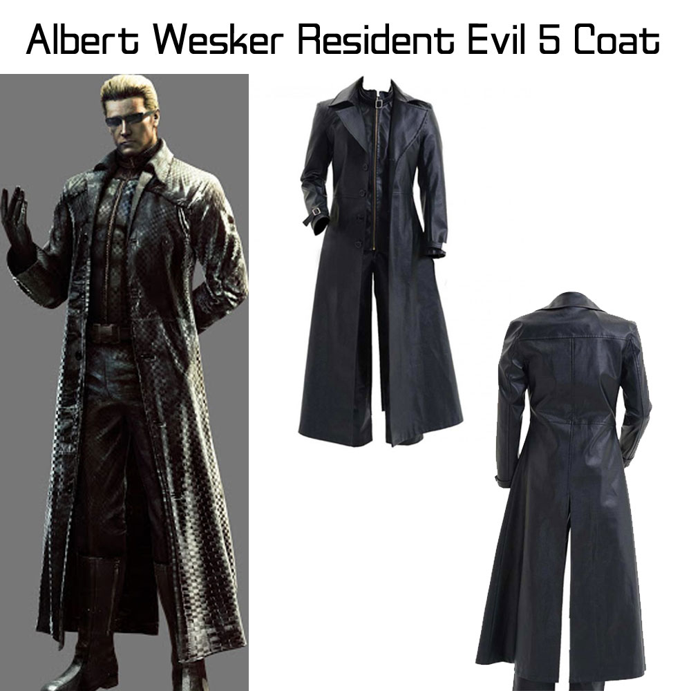 Albert Wesker Resident Evil 5 Trench Coat resident evil coat