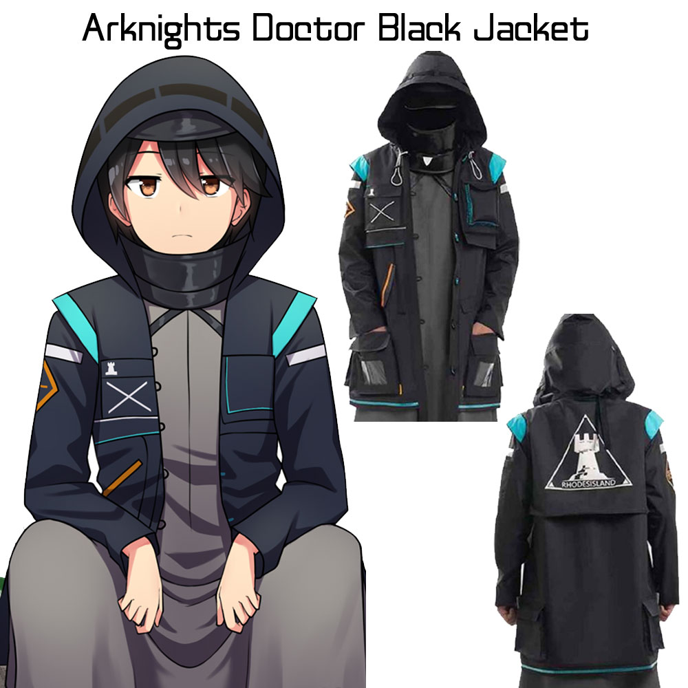 Arknights Doctor Black Jacket Arknights Doctor Black Jacket - Image 3