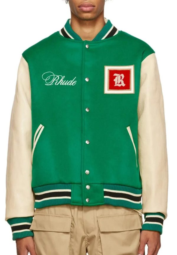 Rhude Varsity Green Jacket
