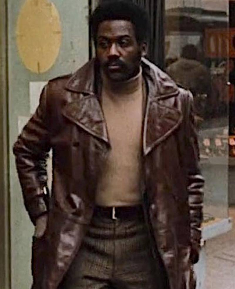 Richard Roundtree Shaft Brown Leather Coat Richard Roundtree Shaft Brown Leather Coat - Image 3