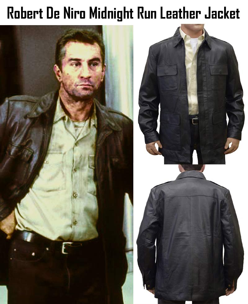 Jack Walsh Midnight Run Robert De Niro Leather Jacket Jack Walsh Midnight Run Robert De Niro Leather Jacket - Image 3