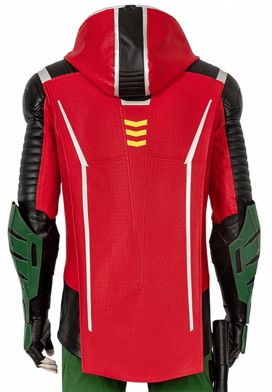 Robin Gotham Knights Leather Jacket Robin Gotham Knights Leather Jacket - Image 2