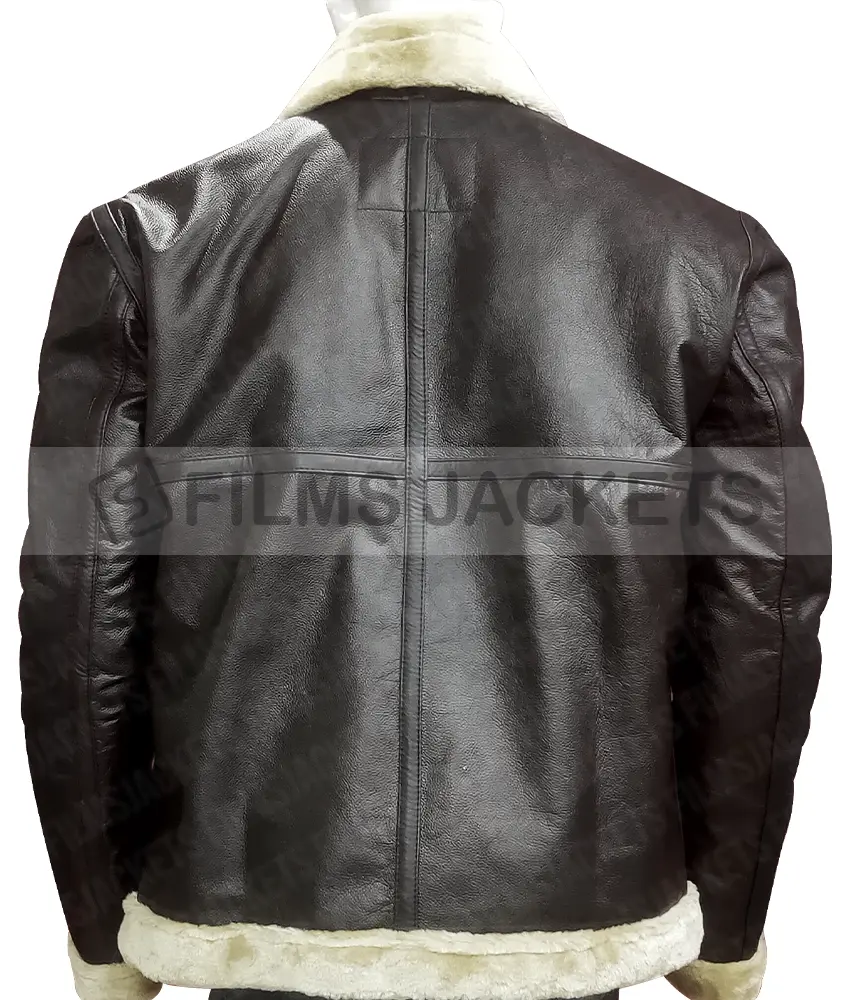 Sylvester Stallone Rocky Balboa Shearling Bomber Leather Jacket Sylvester Stallone Rocky Balboa Shearling Bomber Leather Jacket - Image 9