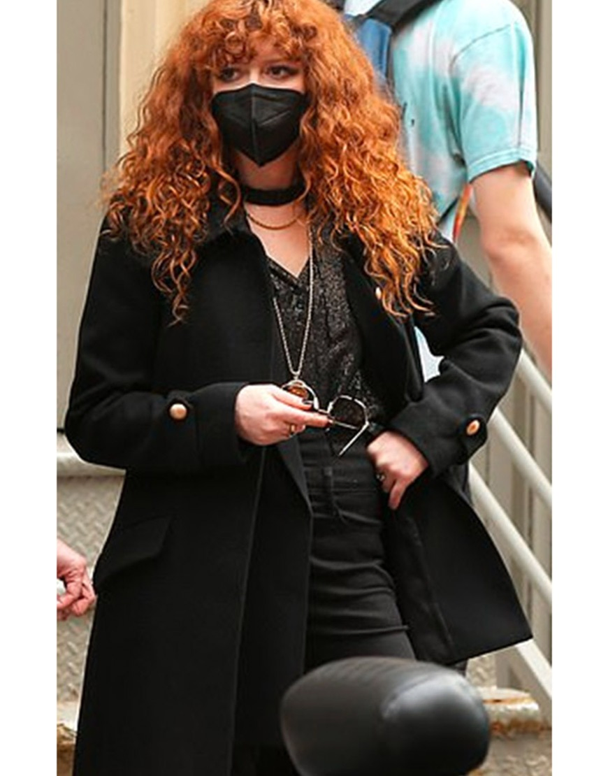 Russian Doll S2 Natasha Lyonne Black Wool Coat Russian Doll S2 Natasha Lyonne Black Wool Coat - Image 2