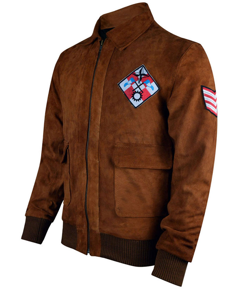 Ryo Hazuki Bomber Jacket with Tiger Patch Ryo Hazuki Bomber Jacket with Tiger Patch - Image 3
