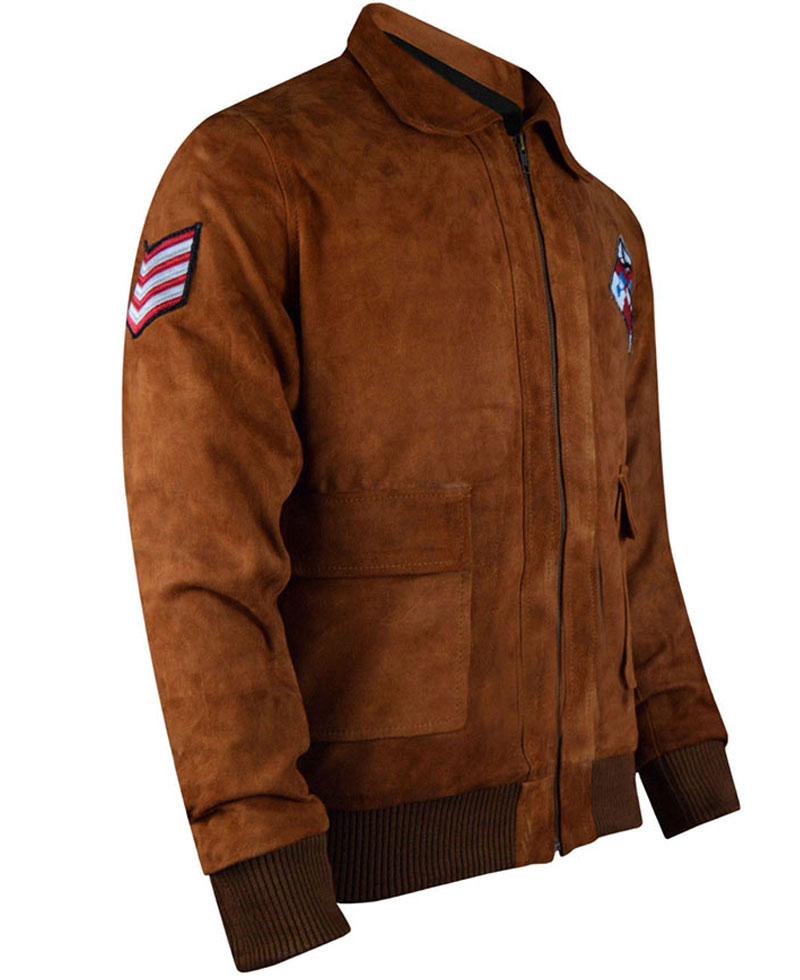 Ryo Hazuki Bomber Jacket with Tiger Patch Ryo Hazuki Bomber Jacket with Tiger Patch - Image 2