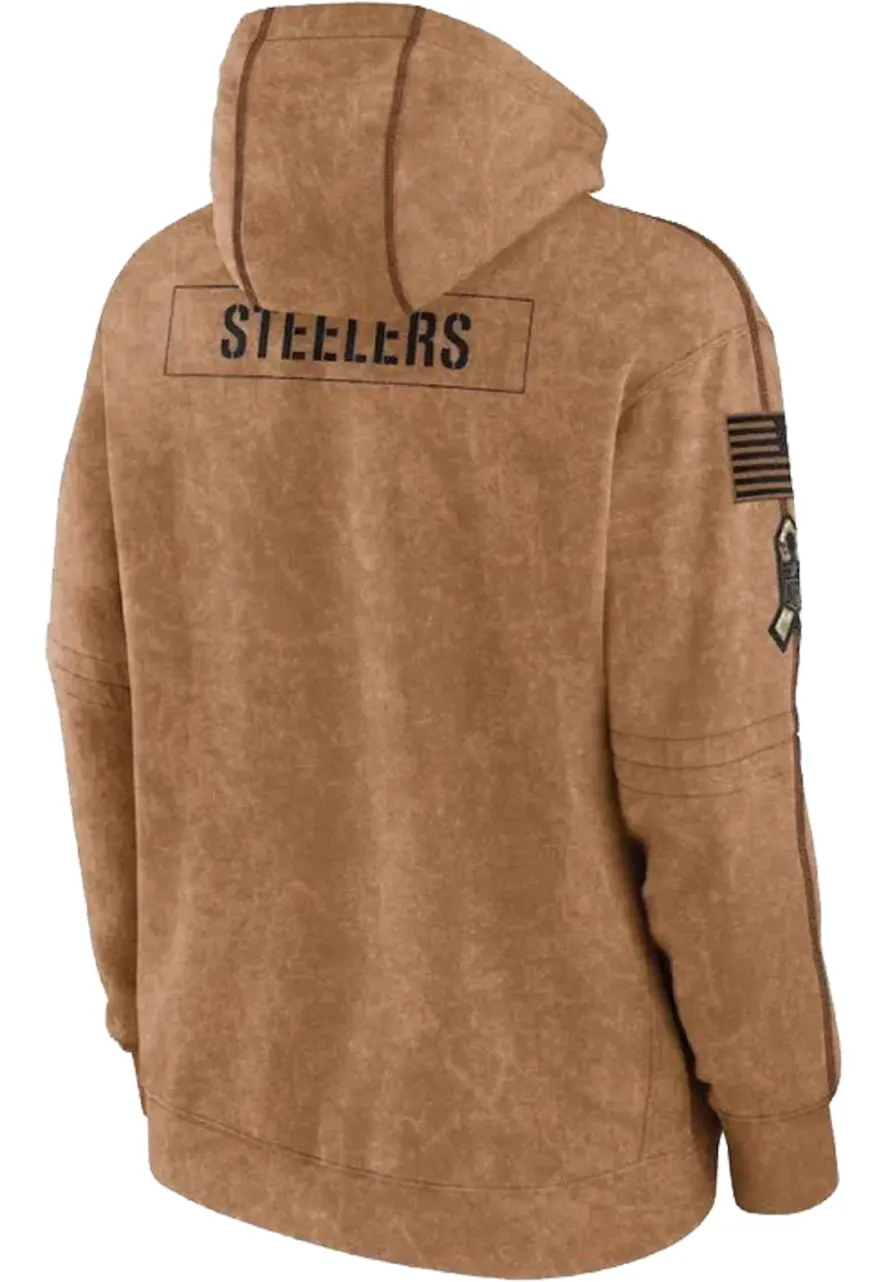 Salute to Service Steelers Brown Hoodie steelers brown hoodie