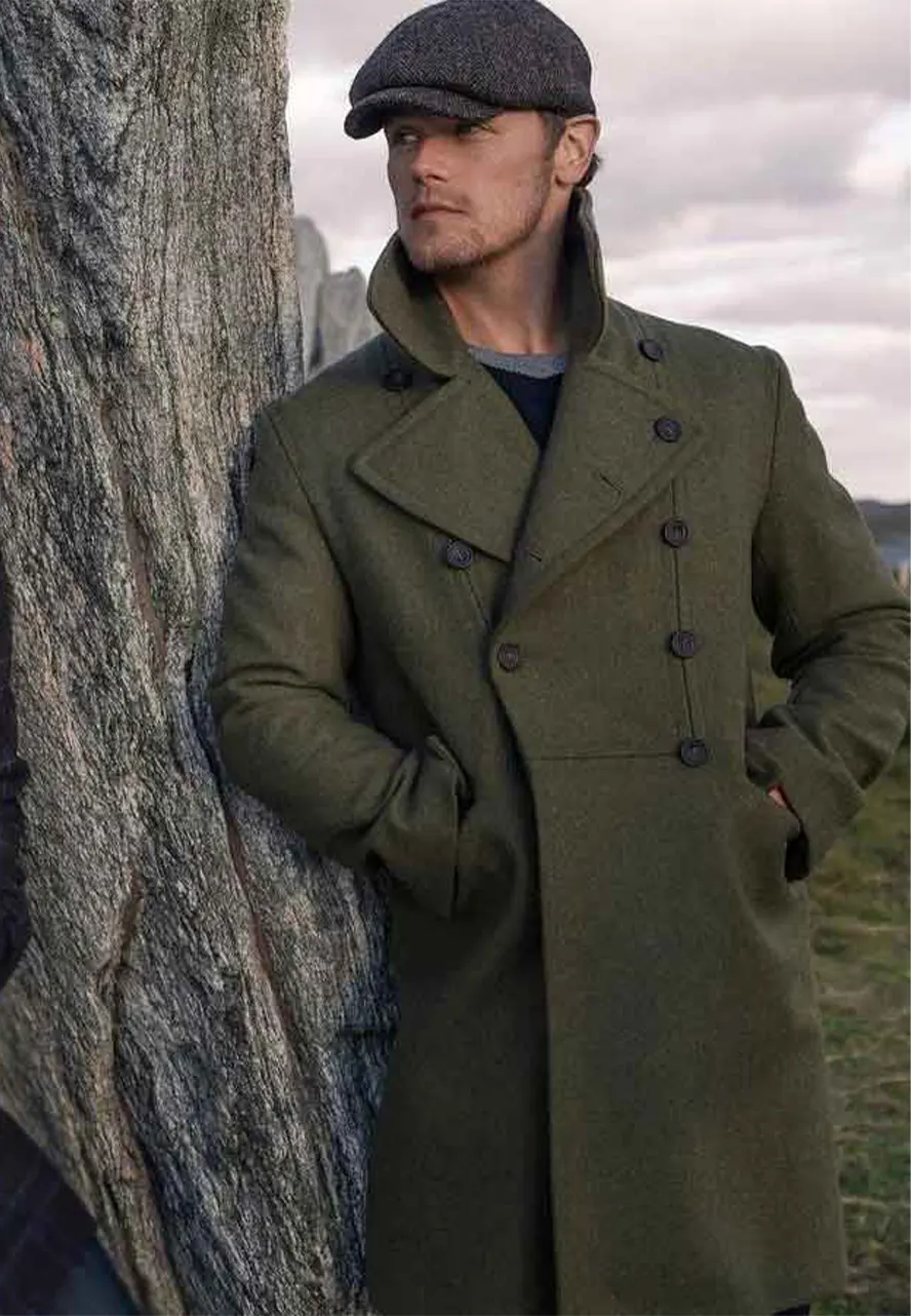Men in Kilts A Roadtrip with Sam Heughan Coat sam heughan men in kilts roadtrip coat