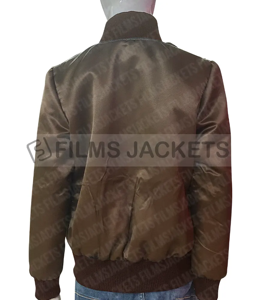 San Diego Padres Emma Stone Brown Jacket San Diego Padres Emma Stone Brown Jacket - Image 8
