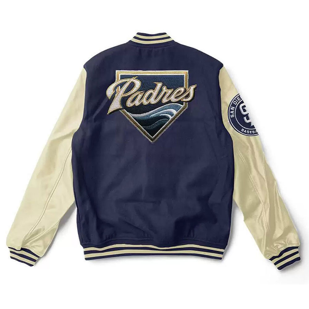 San Diego Padres Varsity Blue Jacket San Diego Padres Varsity Blue Jacket - Image 2