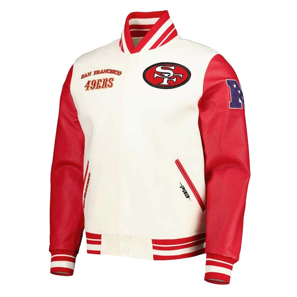 San Francisco 49ers Cream Retro Classic Jacket San Francisco 49ers Cream Retro Classic Jacket