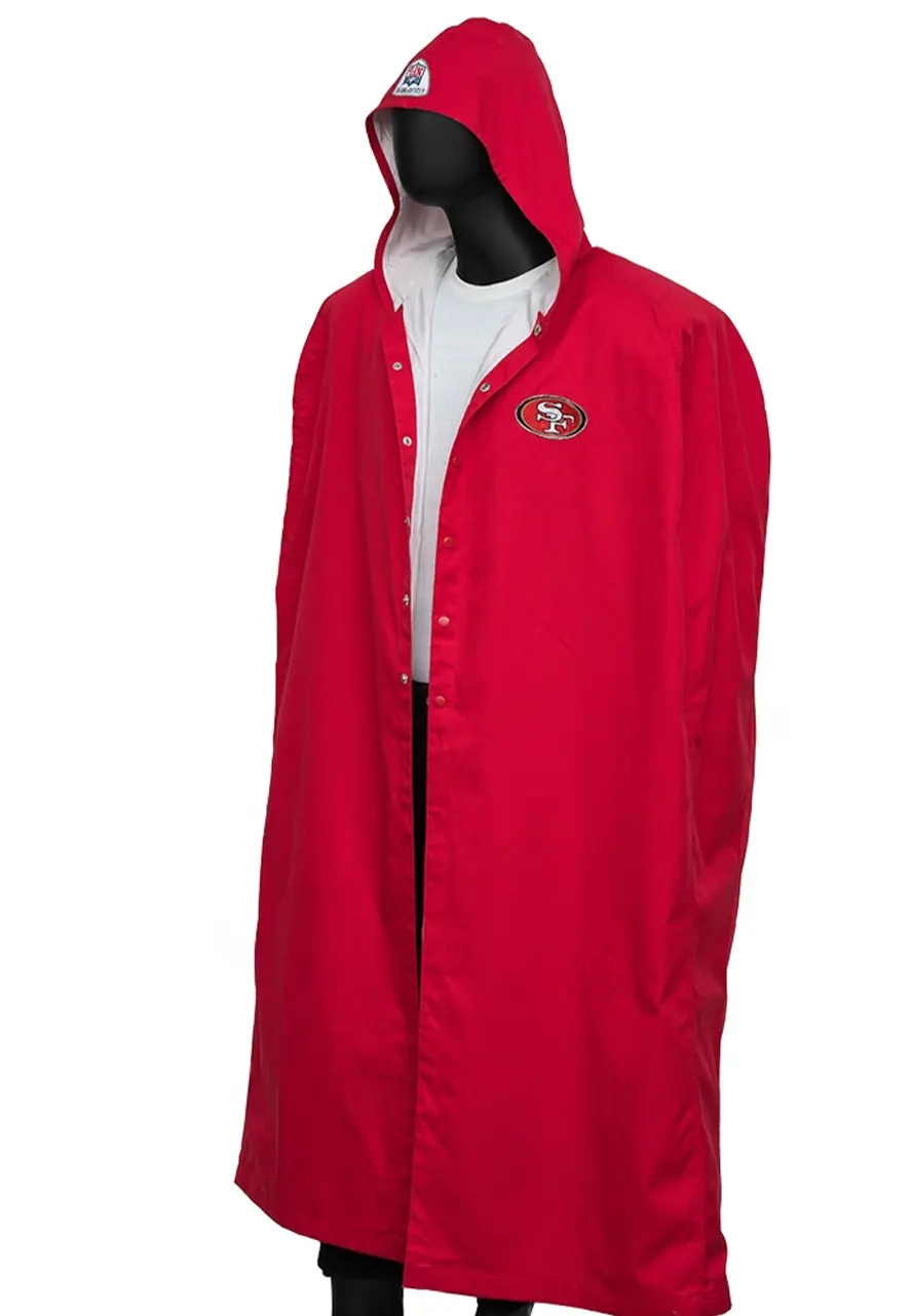 San Francisco 49ers Sideline Cape Coat san francisco cape coat