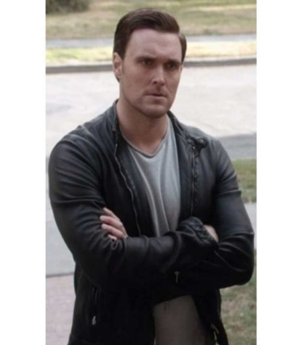 SAS Red Notice Owain Yeoman Leather Jacket