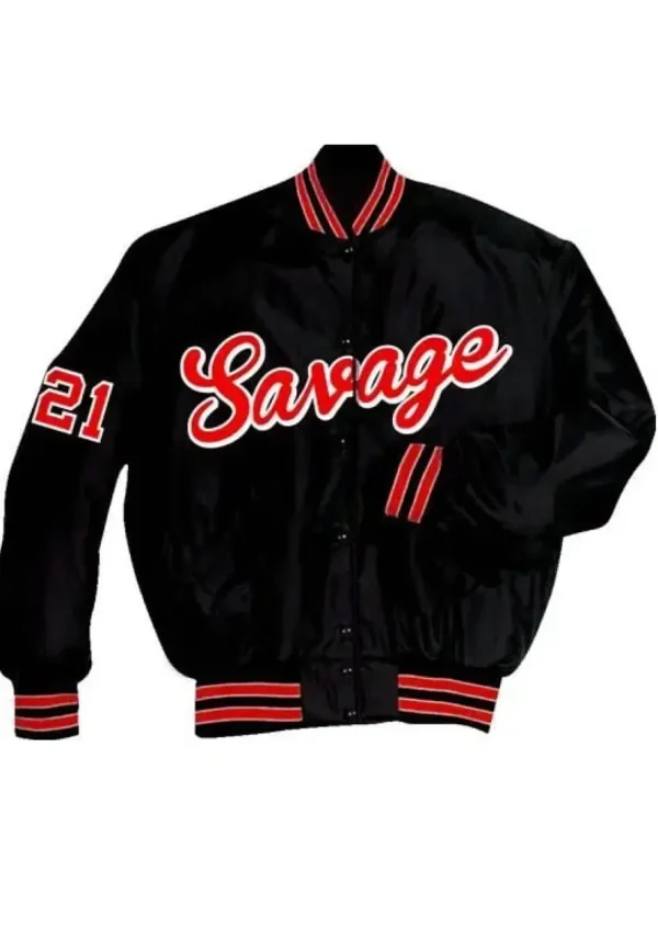Savage Black Varsity Jacket