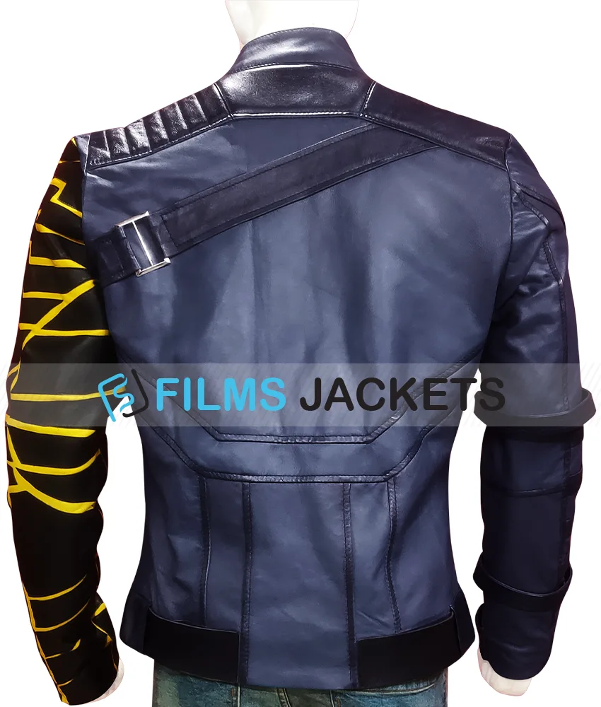 Sebastian Stan Falcon & The Winter Soldier Blue Jacket Sebastian Stan Falcon & The Winter Soldier Blue Jacket - Image 7