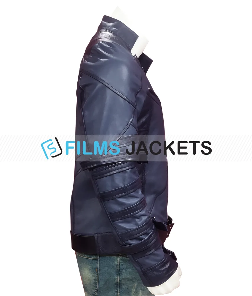 Sebastian Stan Falcon & The Winter Soldier Blue Jacket Sebastian Stan Falcon & The Winter Soldier Blue Jacket - Image 5