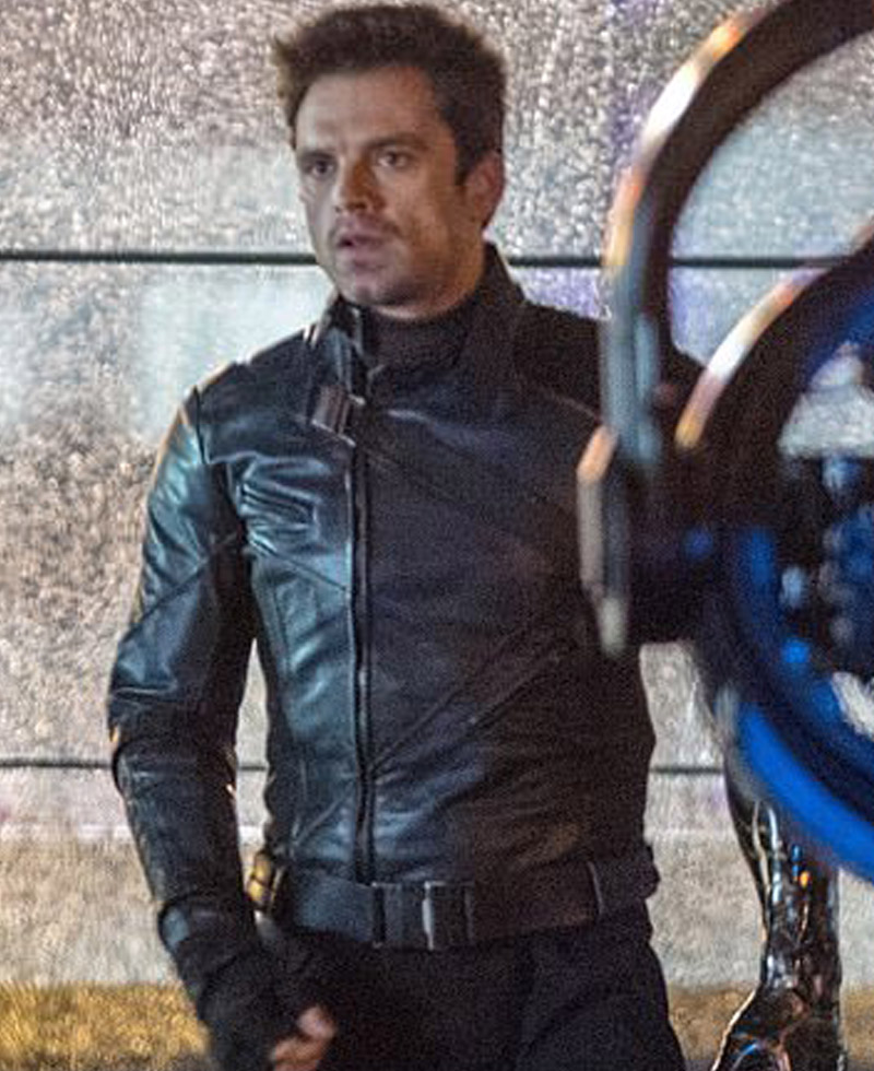 Sebastian Stan Falcon & The Winter Soldier Blue Jacket Sebastian Stan Falcon & The Winter Soldier Blue Jacket - Image 3