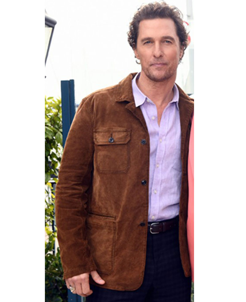 Serenity Matthew Mcconaughey Brown Suede Jacket Serenity Matthew Mcconaughey Brown Suede Jacket - Image 3