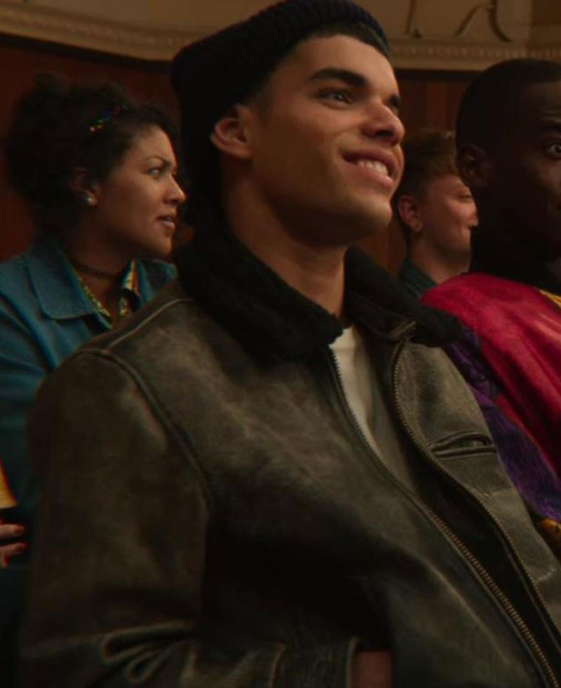 Sex Education Season 2 Sami Outalbali Leather Jacket Sex Education Season 2 Sami Outalbali Leather Jacket - Image 4