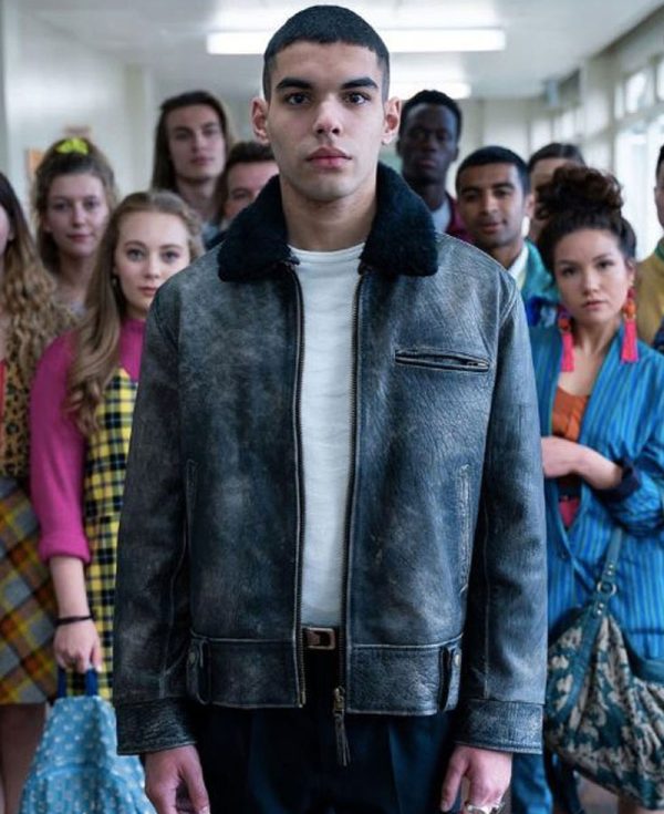 Sex Education Season 2 Sami Outalbali Leather Jacket