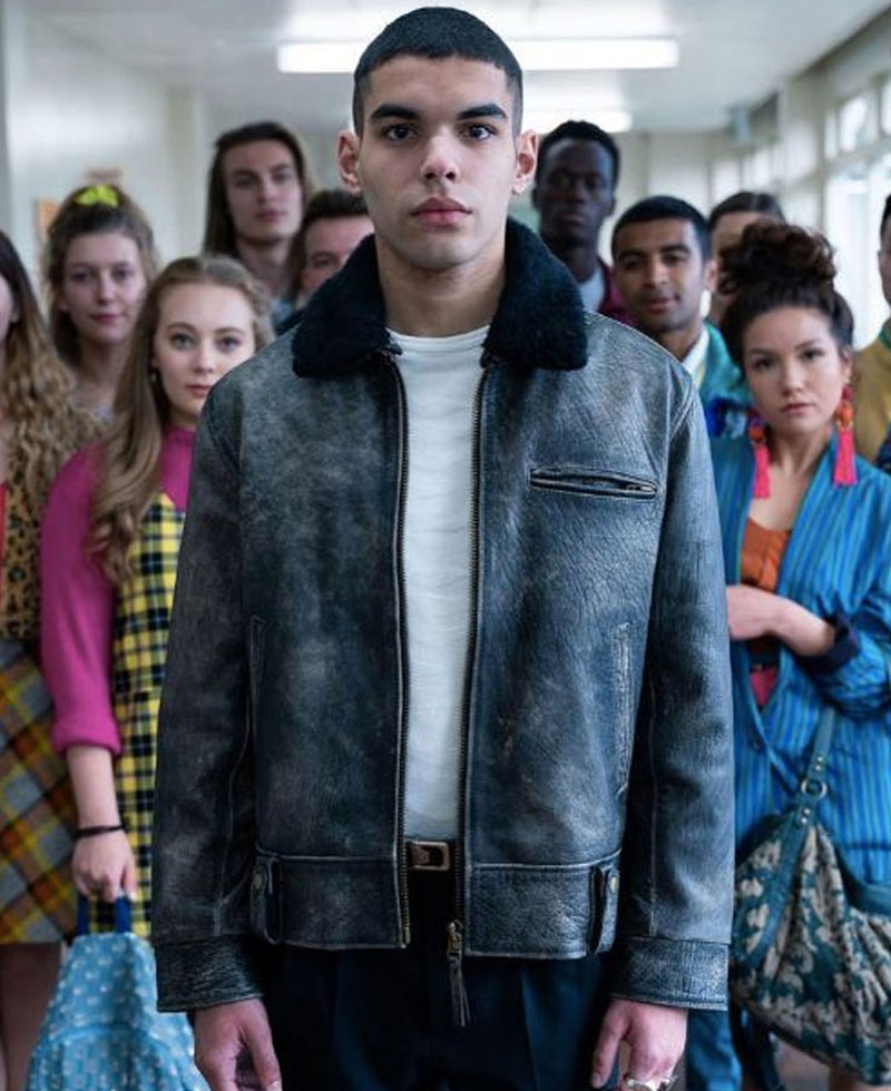 Sex Education Season 2 Sami Outalbali Leather Jacket Sex Education Season 2 Sami Outalbali Leather Jacket