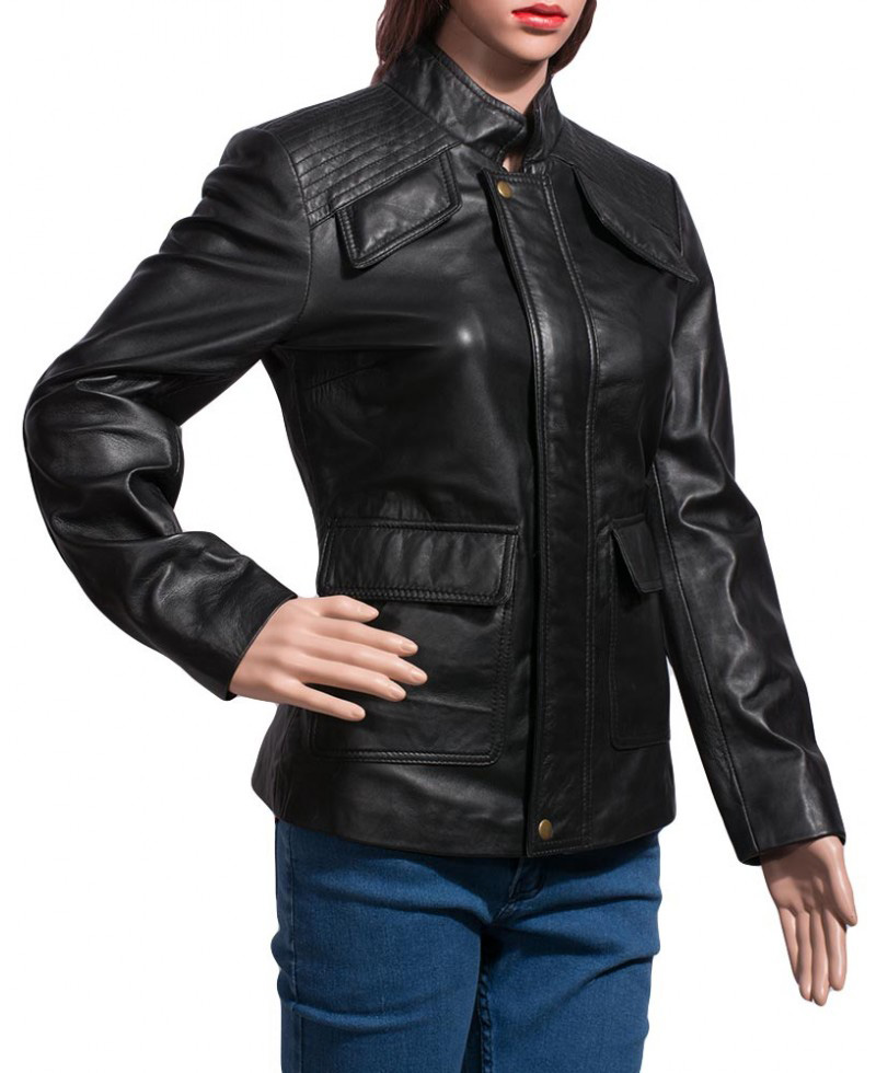 Divergent Dauntless Shailene Woodley Leather Jacket Divergent Dauntless Shailene Woodley Leather Jacket - Image 3