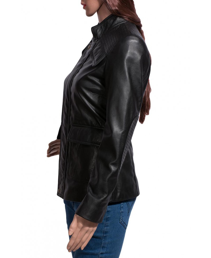 Divergent Dauntless Shailene Woodley Leather Jacket Divergent Dauntless Shailene Woodley Leather Jacket - Image 4