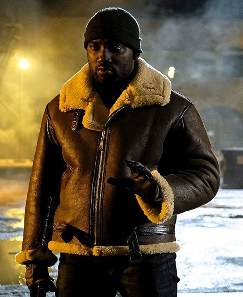 Wynonna Earp Shamier Anderson Shearling Jacket Wynonna Earp Shamier Anderson Shearling Jacket - Image 5