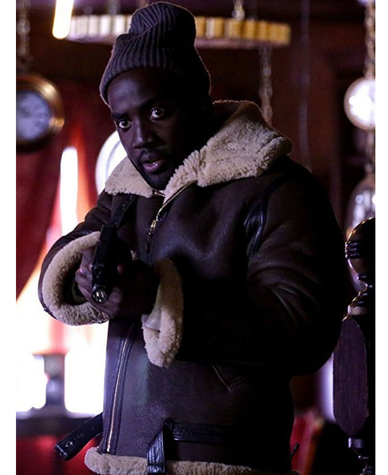 Wynonna Earp Shamier Anderson Shearling Jacket Wynonna Earp Shamier Anderson Shearling Jacket - Image 2