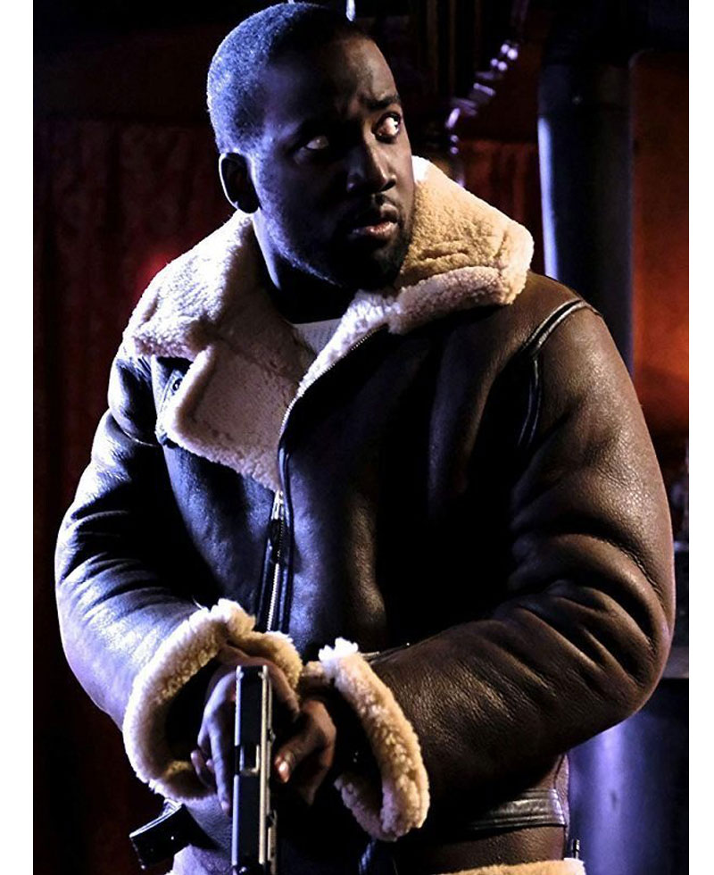 Wynonna Earp Shamier Anderson Shearling Jacket Wynonna Earp Shamier Anderson Shearling Jacket - Image 4