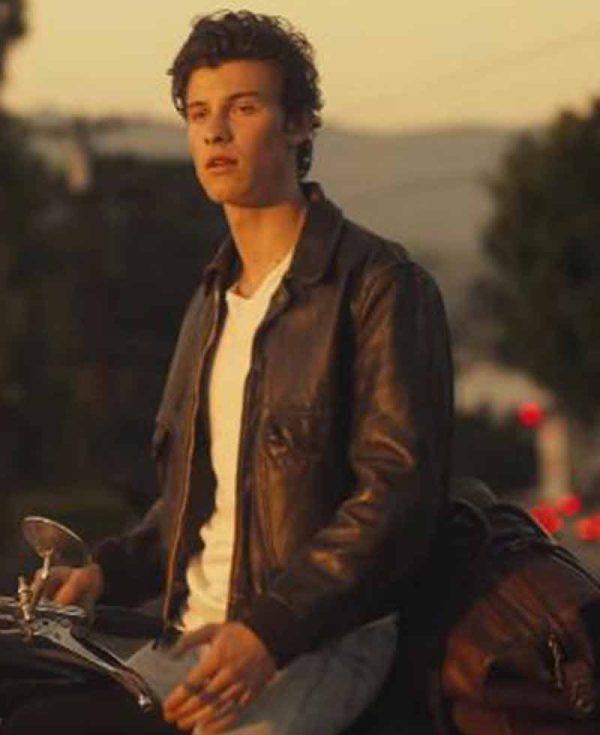 Shawn Mendes Senorita Black Leather Jacket