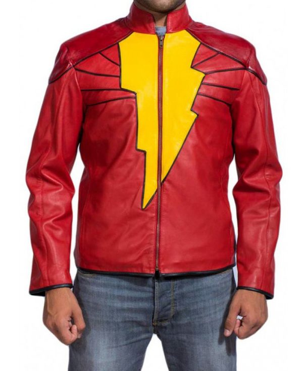 Injustice Gods Among Us Shazam Leather Jacket