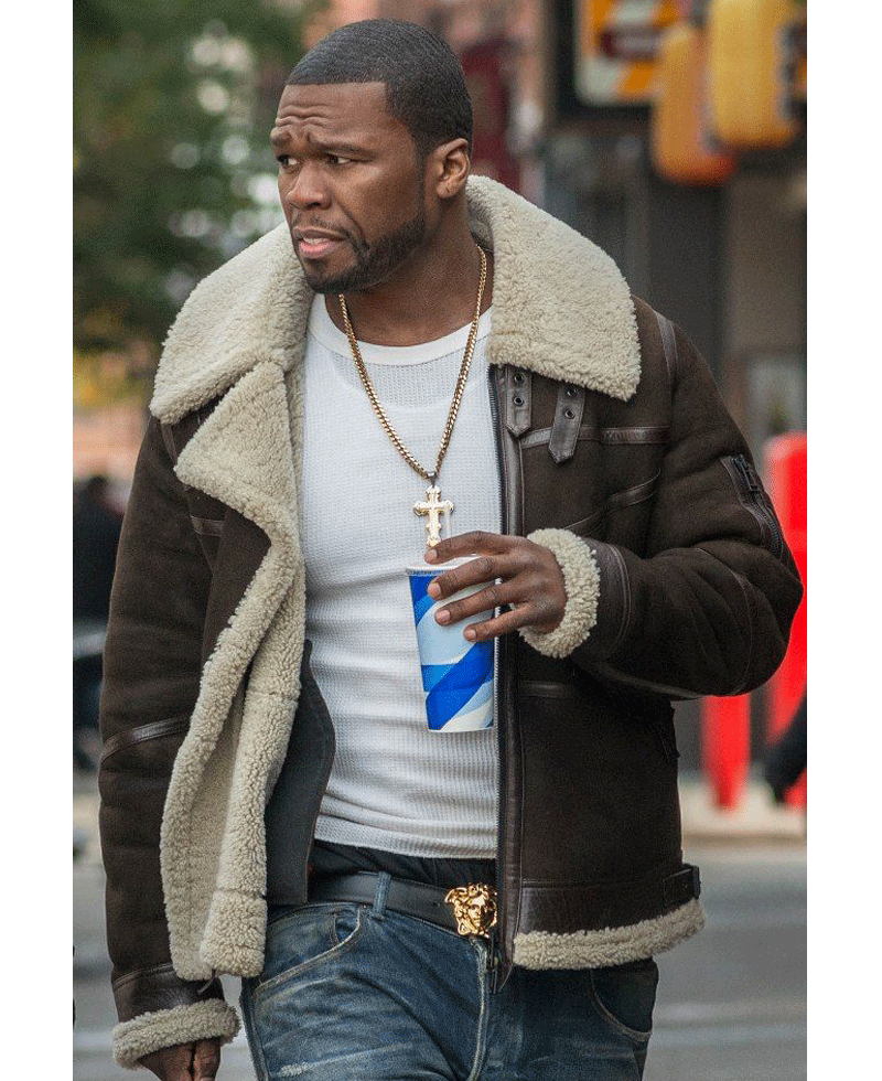 50 Cent Brown Suede Jacket 50 Cent Brown Suede Jacket - Image 5
