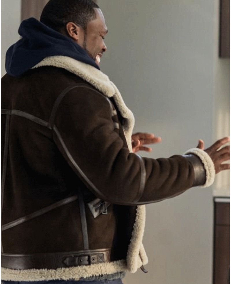 50 Cent Brown Suede Jacket 50 Cent Brown Suede Jacket - Image 4