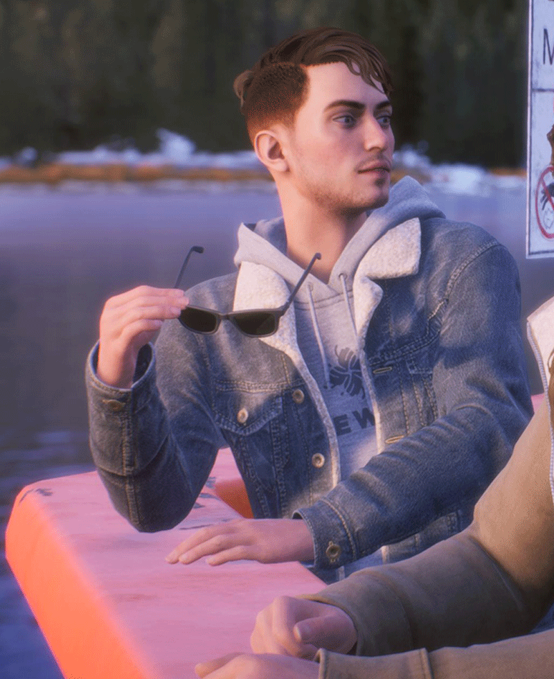 Tell Me Why Tyler Ronan Blue Shearling Jacket Tell Me Why Tyler Ronan Blue Shearling Jacket - Image 3