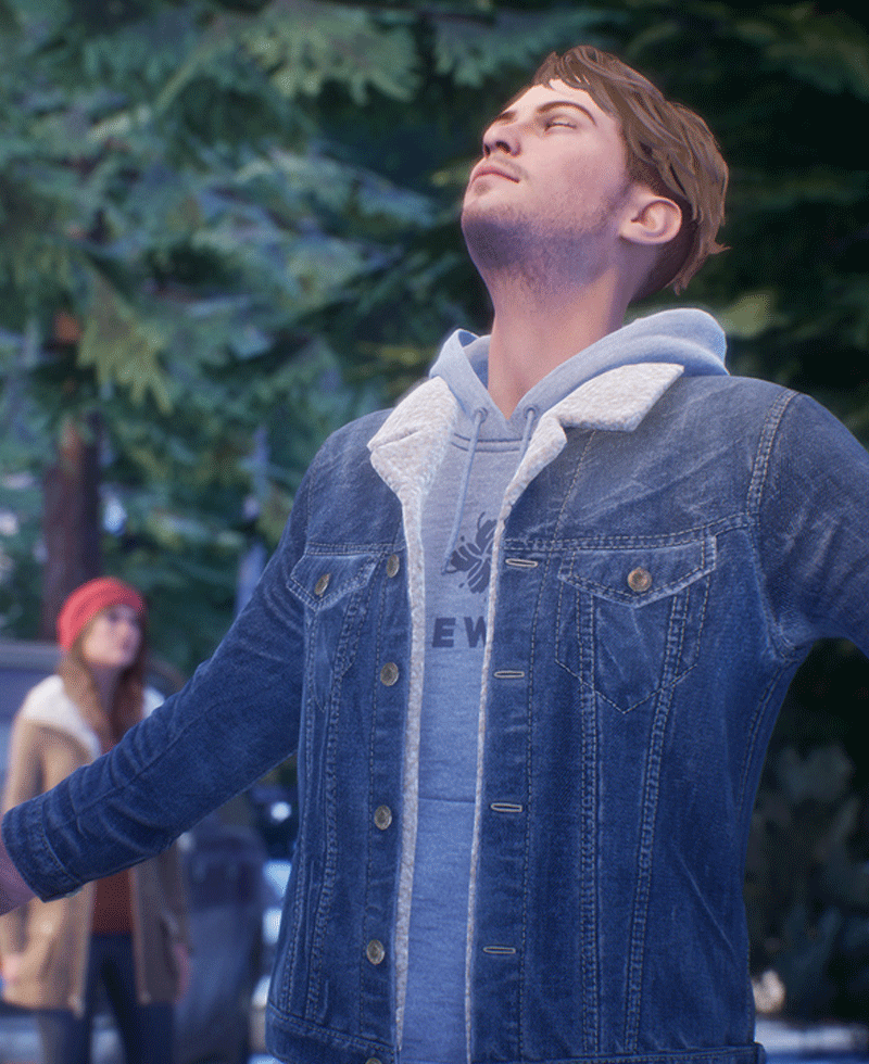 Tell Me Why Tyler Ronan Blue Shearling Jacket Tell Me Why Tyler Ronan Blue Shearling Jacket - Image 2