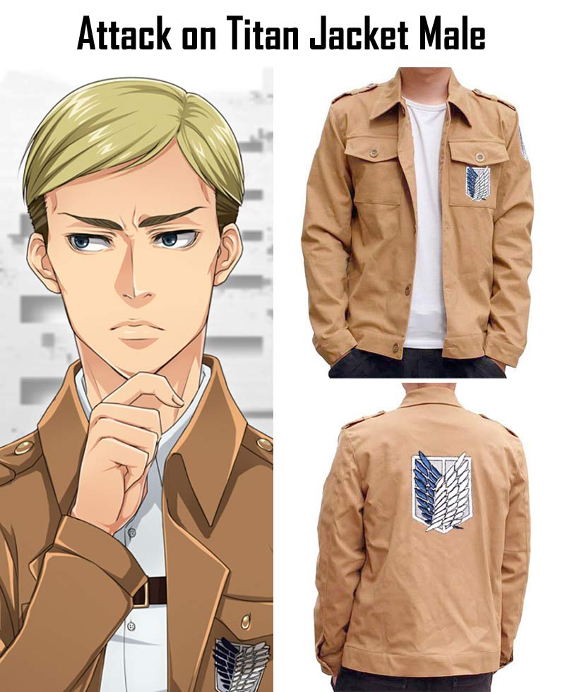 Attack on Titan Shingeki No Kyojin Jacket shingeki no kyojin attack on titan jacket male