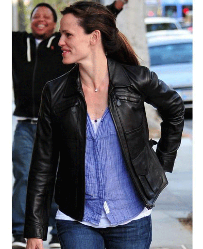 Jennifer Garner Shirt Collar Jacket Jennifer Garner Shirt Collar Jacket - Image 2