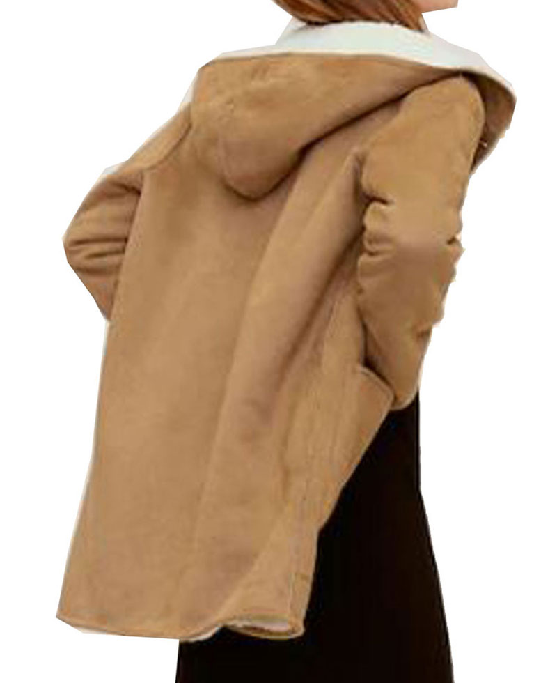 Sienna Miller Tan Brown Shearling Coat Sienna Miller Tan Brown Shearling Coat - Image 8